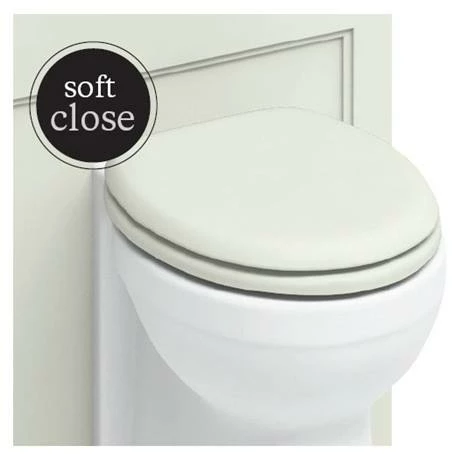 Burlington Soft Close Toilet Seat with Chrome Hinges - Sand 4 Burlington Soft Close Toilet Seat with Chrome Hinges - Sand - Image 2