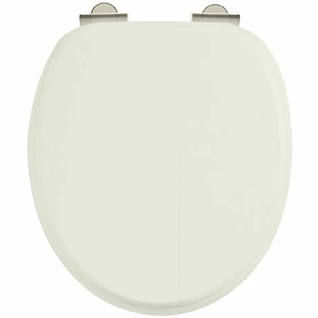 Burlington Soft Close Toilet Seat with Chrome Hinges - Sand 3 Burlington Soft Close Toilet Seat with Chrome Hinges - Sand