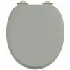 Burlington Soft Close Toilet Seat with Chrome Hinges - Dark Olive -TOILET ACCESSORIES Sales S44 P