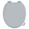 Burlington Soft Close Toilet Seat with Chrome Hinges and Handles - Classic Grey 2 Burlington Soft Close Toilet Seat with Chrome Hinges and Handles - Classic Grey -TOILET ACCESSORIES Sales S46 A51CHR P