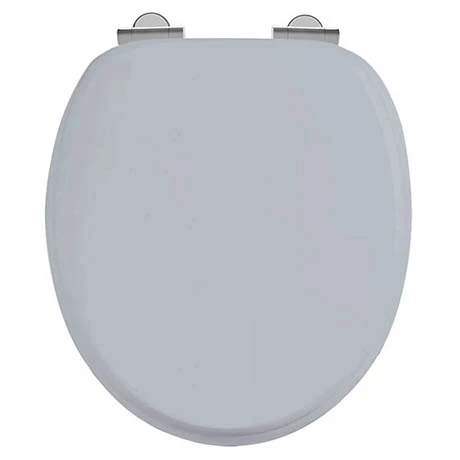 Burlington Soft Close Toilet Seat with Chrome Hinges - Classic Grey 3 Burlington Soft Close Toilet Seat with Chrome Hinges - Classic Grey