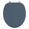 Burlington Soft Close Toilet Seat with Chrome Hinges - Blue 2 Burlington Soft Close Toilet Seat with Chrome Hinges - Blue -TOILET ACCESSORIES Sales S99 P