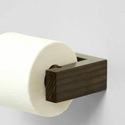 Slimline Toilet Roll Holder Dark Oak -TOILET ACCESSORIES Sales STRHDO D1 460