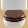 Silverdale Traditional Luxury Mahogany Oak Wooden Toilet Seat