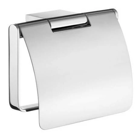 Smedbo Air - Polished Chrome Toilet Roll Holder with Lid - AK3414 3 Smedbo Air - Polished Chrome Toilet Roll Holder with Lid - AK3414