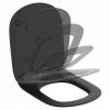Ideal Standard Tesi Silk Black Soft Close Thin Toilet Seat & Cover 2 Ideal Standard Tesi Silk Black Soft Close Thin Toilet Seat & Cover -TOILET ACCESSORIES Sales T3527V3 P