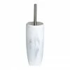Trafalgar White Marble Effect Polyresin Toilet Brush Holder 1 Trafalgar White Marble Effect Polyresin Toilet Brush Holder -TOILET ACCESSORIES Sales TRWBH P