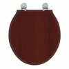 Ideal Standard Waverley Mahogany Standard Toilet Seat & Cover -TOILET ACCESSORIES Sales U0248GC P