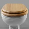 Silverdale BTW Traditional Luxury Light Oak Wooden Toilet Seat