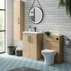 Venice Concealed WC Cistern with Black Push Button Flush -TOILET ACCESSORIES Sales VCCBLK d4 460