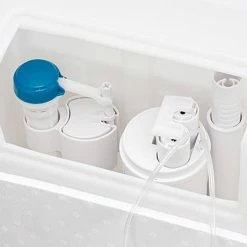 Venice Concealed WC Cistern with Chrome Push Button Flush -TOILET ACCESSORIES Sales VCCCHR d2 460