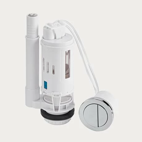 Venice Concealed WC Cistern with Gunmetal Grey Push Button Flush 4 Venice Concealed WC Cistern with Gunmetal Grey Push Button Flush - Image 2