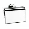 Venice Chrome Toilet Roll Holder with Cover -TOILET ACCESSORIES Sales VCHRA14 P