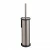 Venice Brushed Nickel Toilet Brush & Holder