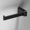 Venice Square Black Left Hand Toilet Roll Holder -TOILET ACCESSORIES Sales VSQBLK80 P