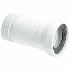 McAlpine Straight Flexible WC Pan Connector - Length 140-290mm - WC-F23R