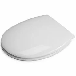 Croydex Anti-Bacterial Polypropylene Toilet Seat with Slow-Close Hinge - White -TOILET ACCESSORIES Sales WL400022H ai4 460