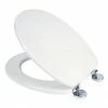 Croydex Flexi-Fix Kielder White Anti-Bacterial Toilet Seat - WL600822H