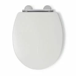 Croydex Lugano White Flexi-Fix Toilet Seat with Soft Close and Quick Release - WL601022H -TOILET ACCESSORIES Sales WL601022H D3 460