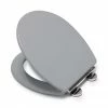 Croydex Lugano Grey Flexi-Fix Toilet Seat with Soft Close and Quick Release - WL601031H 1 Croydex Lugano Grey Flexi-Fix Toilet Seat with Soft Close and Quick Release - WL601031H -TOILET ACCESSORIES Sales WL601031H P