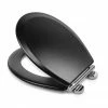 Croydex Lene Black Flexi-Fix Toilet Seat with Soft Close and Quick Release - WL601121H 1 Croydex Lene Black Flexi-Fix Toilet Seat with Soft Close and Quick Release - WL601121H -TOILET ACCESSORIES Sales WL601121H P