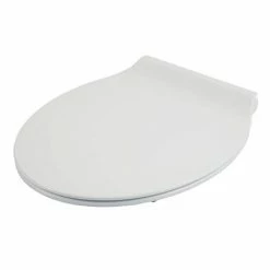 Croydex Flexi-Fix Michigan White Anti-Bacterial Toilet Seat with Soft Close and Quick Release - WL601622H -TOILET ACCESSORIES Sales WL601622H D2 460