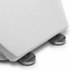 Croydex Flexi-Fix Constance White Anti-Bacterial Toilet Seat with Soft Close and Quick Release - WL601722H -TOILET ACCESSORIES Sales WL601722H ai2 460