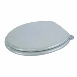 Croydex Flexi-Fix Silver Quartz Effect Anti-Bacterial Toilet Seat - WL601840H -TOILET ACCESSORIES Sales WL601840H D2 460