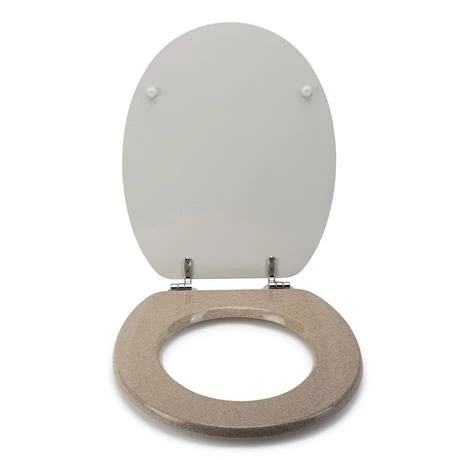 Croydex Flexi-Fix Dorney Sandstone Effect Anti-Bacterial Toilet Seat - WL601915H 6 Croydex Flexi-Fix Dorney Sandstone Effect Anti-Bacterial Toilet Seat - WL601915H - Image 4
