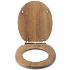 Croydex Flexi-Fix Ontario Teak Effect Anti-Bacterial Toilet Seat with Soft Close and Quick Release - WL602086H 11 Croydex Flexi-Fix Ontario Teak Effect Anti-Bacterial Toilet Seat with Soft Close and Quick Release - WL602086H -TOILET ACCESSORIES Sales WL602086H ai3 460