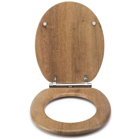 Croydex Flexi-Fix Ontario Teak Effect Anti-Bacterial Toilet Seat with Soft Close and Quick Release - WL602086H 6 Croydex Flexi-Fix Ontario Teak Effect Anti-Bacterial Toilet Seat with Soft Close and Quick Release - WL602086H - Image 4