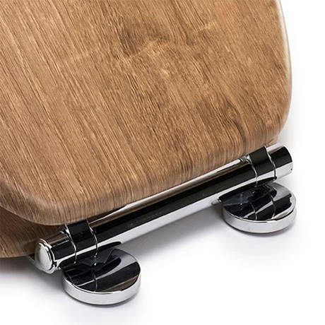 Croydex Flexi-Fix Ontario Teak Effect Anti-Bacterial Toilet Seat with Soft Close and Quick Release - WL602086H 7 Croydex Flexi-Fix Ontario Teak Effect Anti-Bacterial Toilet Seat with Soft Close and Quick Release - WL602086H - Image 5