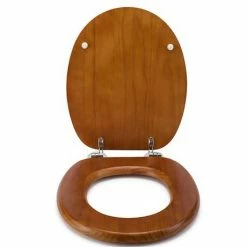 Croydex Flexi-Fix Davos Antique Effect Solid Pine Anti-Bacterial Toilet Seat - WL602250H -TOILET ACCESSORIES Sales WL602250H ai5 460