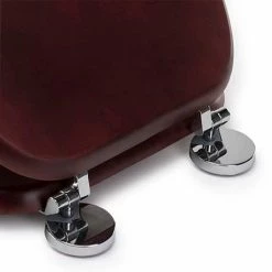 Croydex Flexi-Fix Davos Mahogany Effect Solid Pine Anti-Bacterial Toilet Seat - WL602252H -TOILET ACCESSORIES Sales WL602252H ai2 460