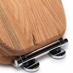 Croydex Flexi-Fix Rutland Solid Oak Anti-Bacterial Toilet Seat with Soft Close and Quick Release - WL602376H -TOILET ACCESSORIES Sales WL602376H ai3 460