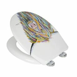 Croydex Angus McCoo Flexi-Fix Toilet Seat by Steven Brown Art - WL604022 -TOILET ACCESSORIES Sales WL604022 D2 460