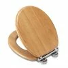 Croydex Hartley Oak Effect Toilet Seat with Soft Close and Quick Release - WL605076H -TOILET ACCESSORIES Sales WL605076H P