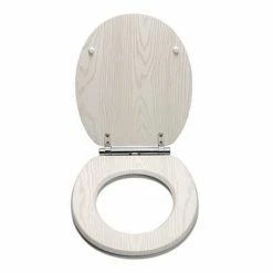 Croydex Maitland White Oak Effect Flexi-Fix Toilet Seat with Soft Close and Quick Release - WL605122H 10 Croydex Maitland White Oak Effect Flexi-Fix Toilet Seat with Soft Close and Quick Release - WL605122H -TOILET ACCESSORIES Sales WL605122H D3 460