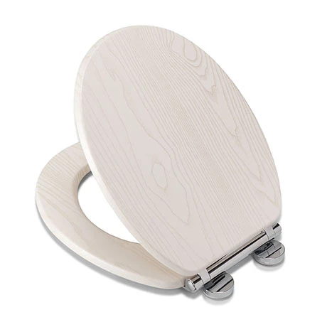 Croydex Maitland White Oak Effect Flexi-Fix Toilet Seat with Soft Close and Quick Release - WL605122H 3 Croydex Maitland White Oak Effect Flexi-Fix Toilet Seat with Soft Close and Quick Release - WL605122H
