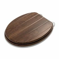 Croydex Molvena Walnut Effect Flexi-Fix Toilet Seat - WL610477H -TOILET ACCESSORIES Sales WL610477H D3 460