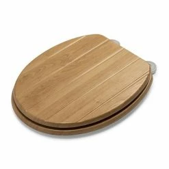 Croydex Tramonti Oak Effect Flexi-Fix Toilet Seat - WL610576H -TOILET ACCESSORIES Sales WL610576H D3 460