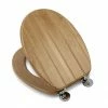 Croydex Tramonti Oak Effect Flexi-Fix Toilet Seat - WL610576H 2 Croydex Tramonti Oak Effect Flexi-Fix Toilet Seat - WL610576H -TOILET ACCESSORIES Sales WL610576H P