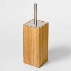 Wooden Toilet Brush & Holder Bamboo 9 Wooden Toilet Brush & Holder Bamboo -TOILET ACCESSORIES Sales WTBHBB D1 460