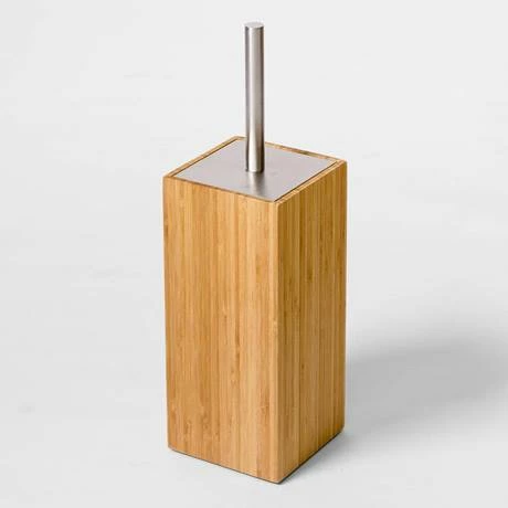 Wooden Toilet Brush & Holder Bamboo 4 Wooden Toilet Brush & Holder Bamboo - Image 2
