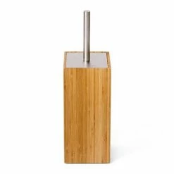 Wooden Toilet Brush & Holder Bamboo 10 Wooden Toilet Brush & Holder Bamboo -TOILET ACCESSORIES Sales WTBHBB D2 460