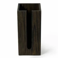 Wooden Spare Toilet Roll Storage Box Dark Oak -TOILET ACCESSORIES Sales WTRBDO D1 460