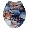Wenko Sea Shell 3D Effect Soft Close Toilet Seat -TOILET ACCESSORIES Sales Wenko Sea Shell 3D Effect Soft Close Toilet Seat p