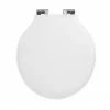 Imperial Etoile Soft Close Toilet Seat with Chrome Hinges - Gloss White -TOILET ACCESSORIES Sales XE50000110NSB P