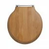 Imperial Etoile Standard Toilet Seat with Chrome Hinges - Natural Oak -TOILET ACCESSORIES Sales XE50000120 P