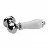 Imperial Chrome & White Ceramic Cistern Lever Handle 2 Imperial Chrome & White Ceramic Cistern Lever Handle -TOILET ACCESSORIES Sales XO12000100 P